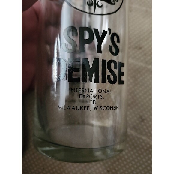 Vintage Safe House Milwaukee “Spy’s Demise” Cocktail Glass Barware Logo - Picture 2 of 3